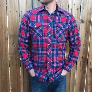 Wrangler Vintage Pearl Snap Flannel